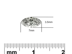 Lab Grown Diamond 0.31ct, Marquise Cut, D Colour Vs Clarity, 7x3.5mm