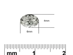 Lab Grown Diamond 0.33ct, Oval Cut, D Colour Vs Clarity, 6x4mm
