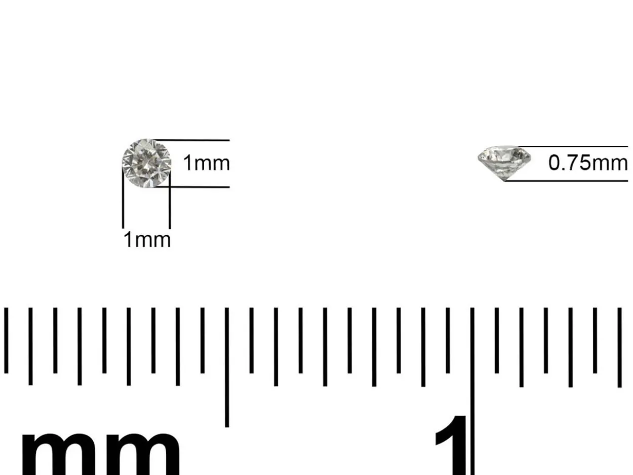 Lab Grown Diamond 0.25ct, Round Brilliant Cut, D Colour Vs Clarity, 4mm