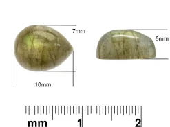 Labradorite, Pear Cabochon, 10x7mm