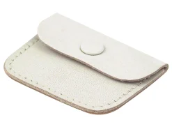 Leather White Ring Pouch, Ideal As A Wedding Ring Purse