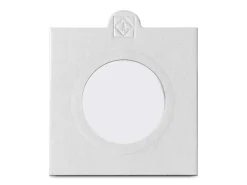 Leuchtturm Self Adhesive White Coin Holders Size 27.5mm Pack of 25