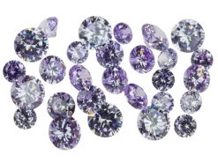 Lilac Cubic Zirconia, Round, 4,5,6mm, Pack of 28