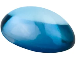 London Blue Topaz, Oval Cabochon 6x4mm, Treated