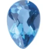 London Blue Topaz, Pear, 6x4mm, Treated