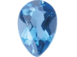 London Blue Topaz, Pear, 6x4mm, Treated