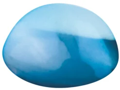 London Blue Topaz, Round Cabochon 4mm, Treated