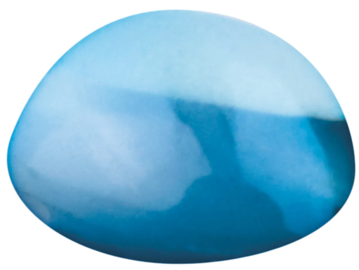 London Blue Topaz, Round Cabochon 4mm, Treated