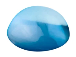 London Blue Topaz, Round Cabochon 5mm, Treated