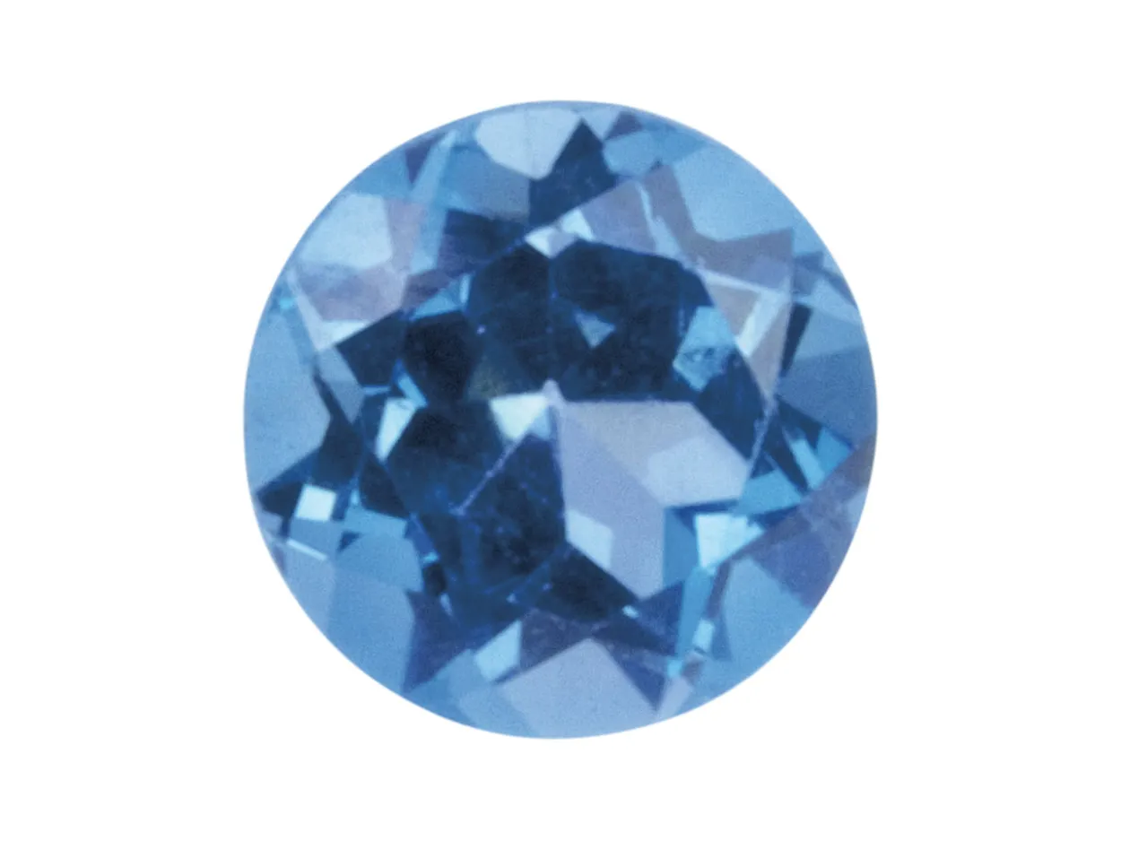 London Blue Topaz, Round, 1.5mm, Treated