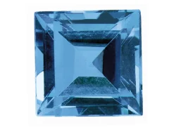 London Blue Topaz, Square, 5mm, Treated