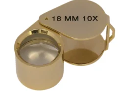 Loupe Gold Coloured In Case X10 Magnification