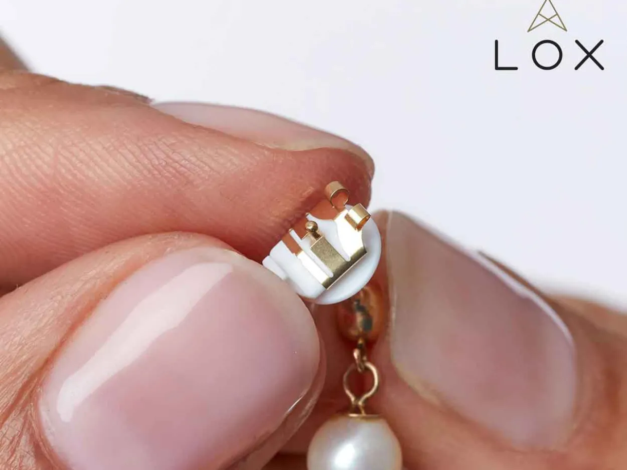Lox Gold Tone Secure Earring Scrolls Pack of 4