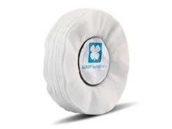 Luxor® Cotton Mop, Moc2, Thin, Soft White Flannel, 100mm X 6mm