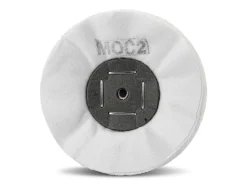 Luxor® Cotton Mop, Moc2, Thin, Soft White Flannel, 100mm X 6mm