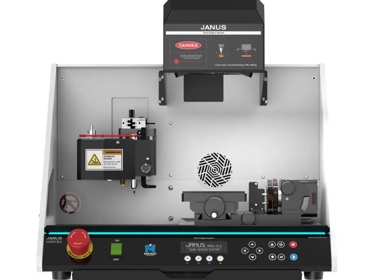 Magic JANUS Dual Engine CNC Milling And Laser Marking Hybrid Machine, 60w