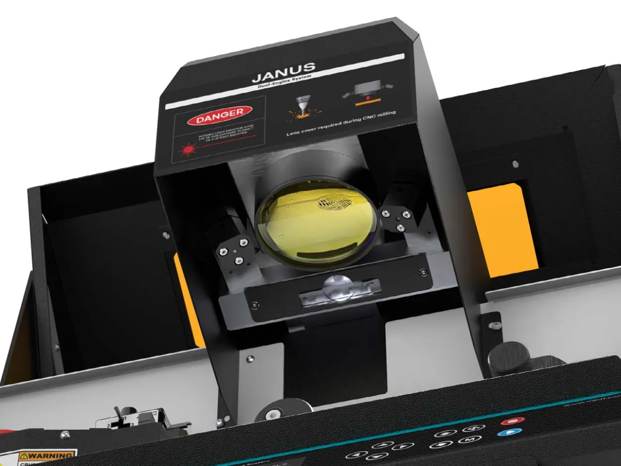 Magic JANUS Dual Engine CNC Milling And Laser Marking Hybrid Machine, 60w
