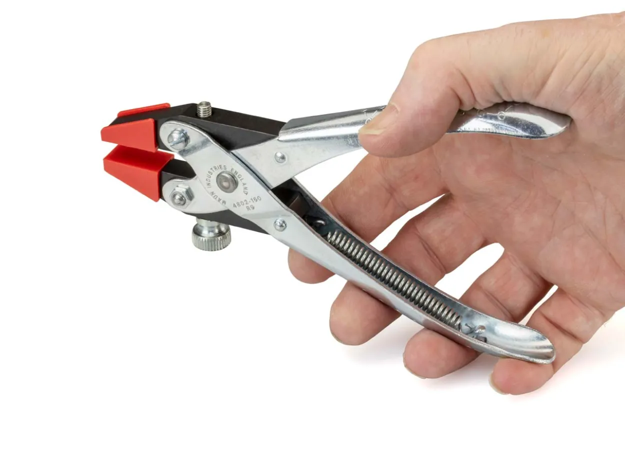 Maun Clamping Pliers 160mm/6.5" Parallel Action, With Plastic Jaw Inserts