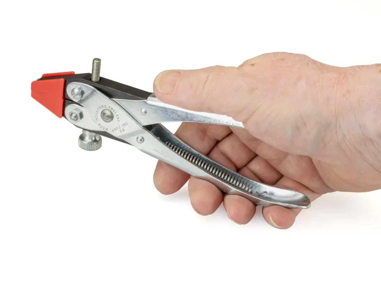 Maun Clamping Pliers 160mm/6.5" Parallel Action, With Plastic Jaw Inserts