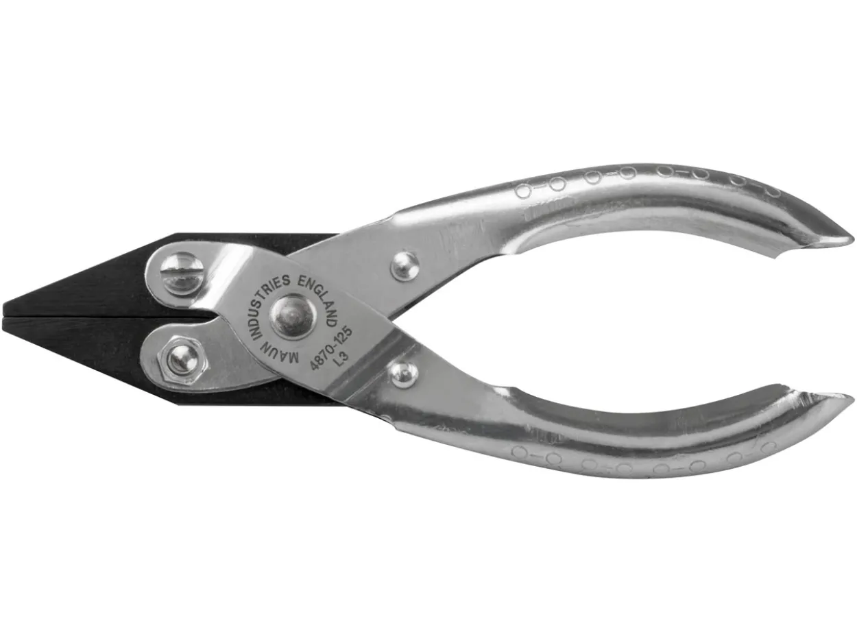 Maun Flat Nose Pliers 125mm/5" Parallel Action, With Smooth Jaws