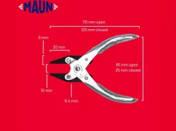 Maun Flat Nose Pliers 125mm/5