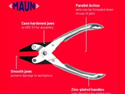 Maun Flat Nose Pliers 160mm/6.5