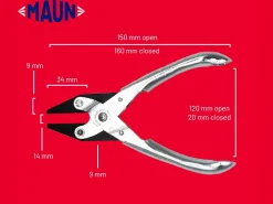 Maun Flat Nose Pliers 160mm/6.5