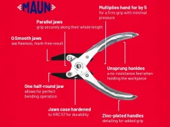 Maun Heavy Duty Ring Pliers 140mm/5.5