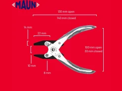 Maun Heavy Duty Ring Pliers 140mm/5.5