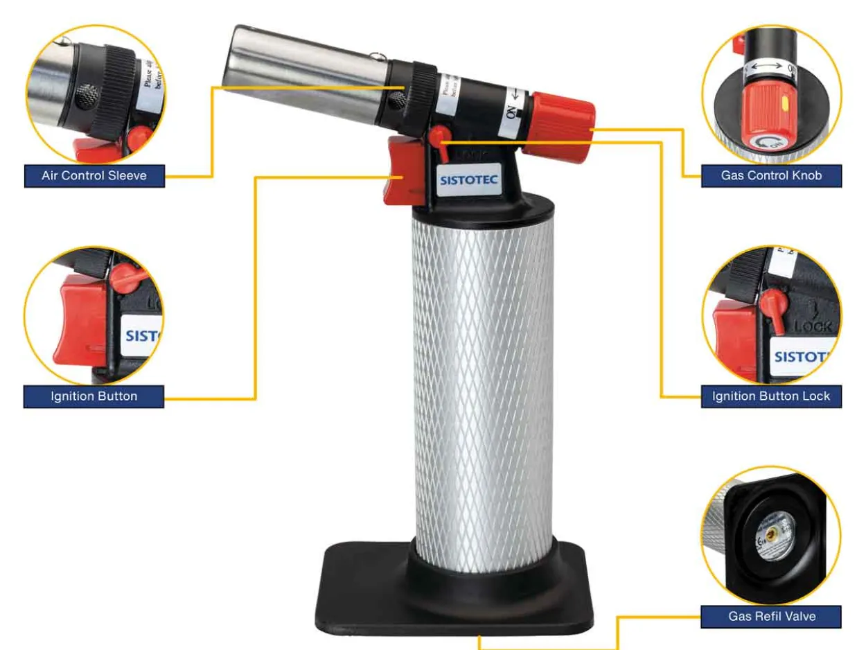 Max Flame Pro Hand Torch Butane Blow Torch Max 1,300°c