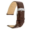 Medium Brown Italian Genuine Crocodile Watch Strap, 20mm