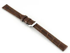 Medium Brown Italian Genuine Crocodile Watch Strap, 20mm