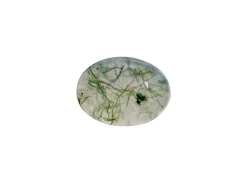 Moss Agate, Oval Cabochon 8x6mm