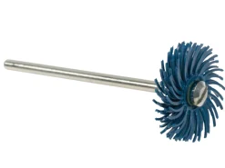 3M Radial Abrasive Disc, Blue - Medium/fine With Mandrel