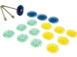 3M Radial Disc Kit, 6 Each, 3 Grades And 3 Mandrels