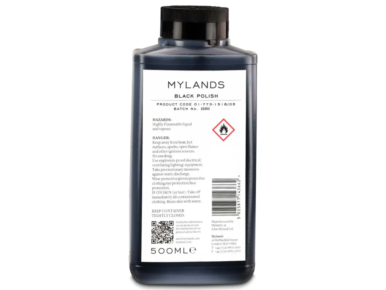 Mylands Black Polish Stop Out Etching Varnish 500ml UN1263
