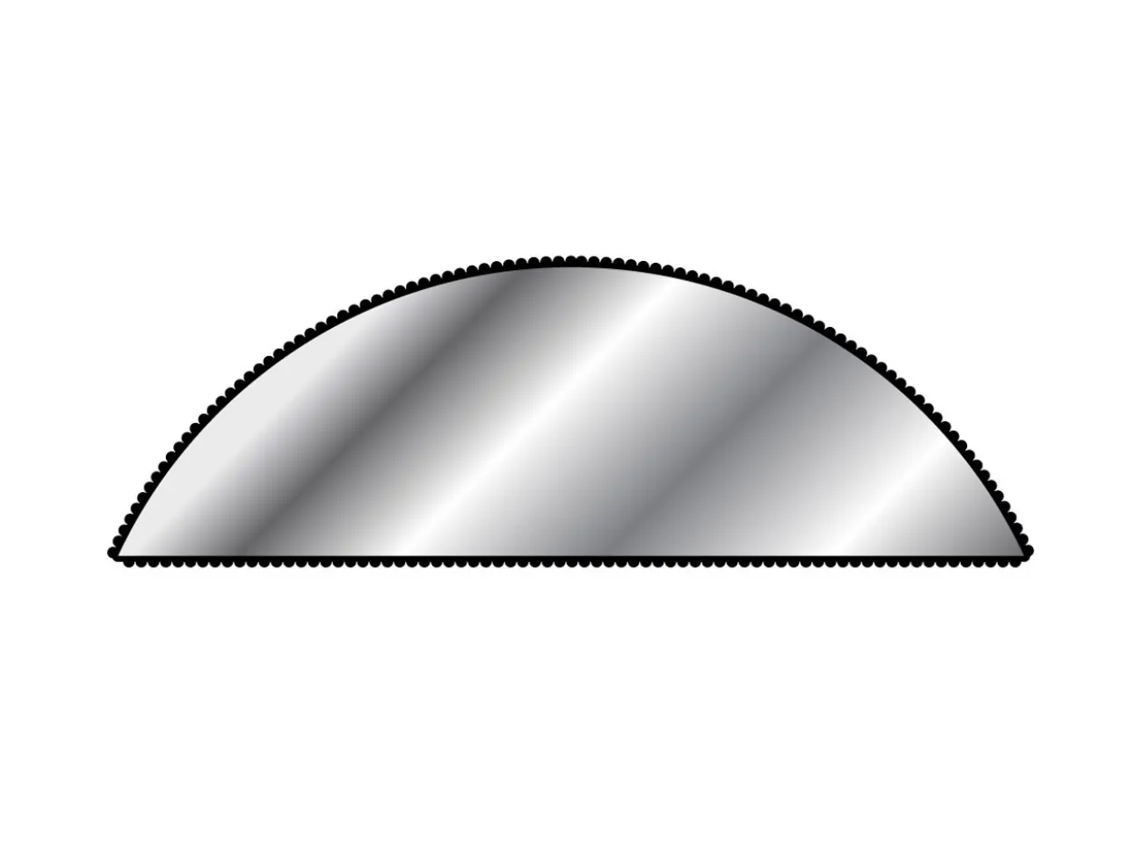 Needle File, Half Round, 160m, Cut 4 - Fine Grade