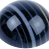Onyx, Black And White Banded Round Cabochon, 6mm