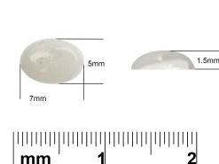 Opal, Oval Cabochon, 7x5mm