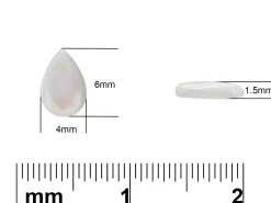 Opal, Pear Cabochon, 6x4mm