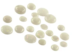 Opal, Round Cabochon, 3mm+ Mixed Sizes, Pack of 20