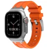 Orange Silicone Strap For Apple Watch, Compatible With 38/40/41mm Models
