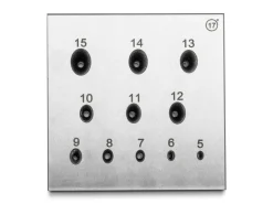Oval Bezel Block 5.0mm To 15.0mm Holes 17°