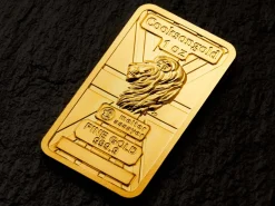 1oz Fine Gold Bar 999.9 - High Relief Lion's Head Collection Serialised