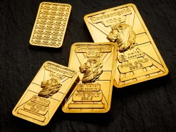 1oz Fine Gold Bar 999.9 - High Relief Lion's Head Collection Serialised