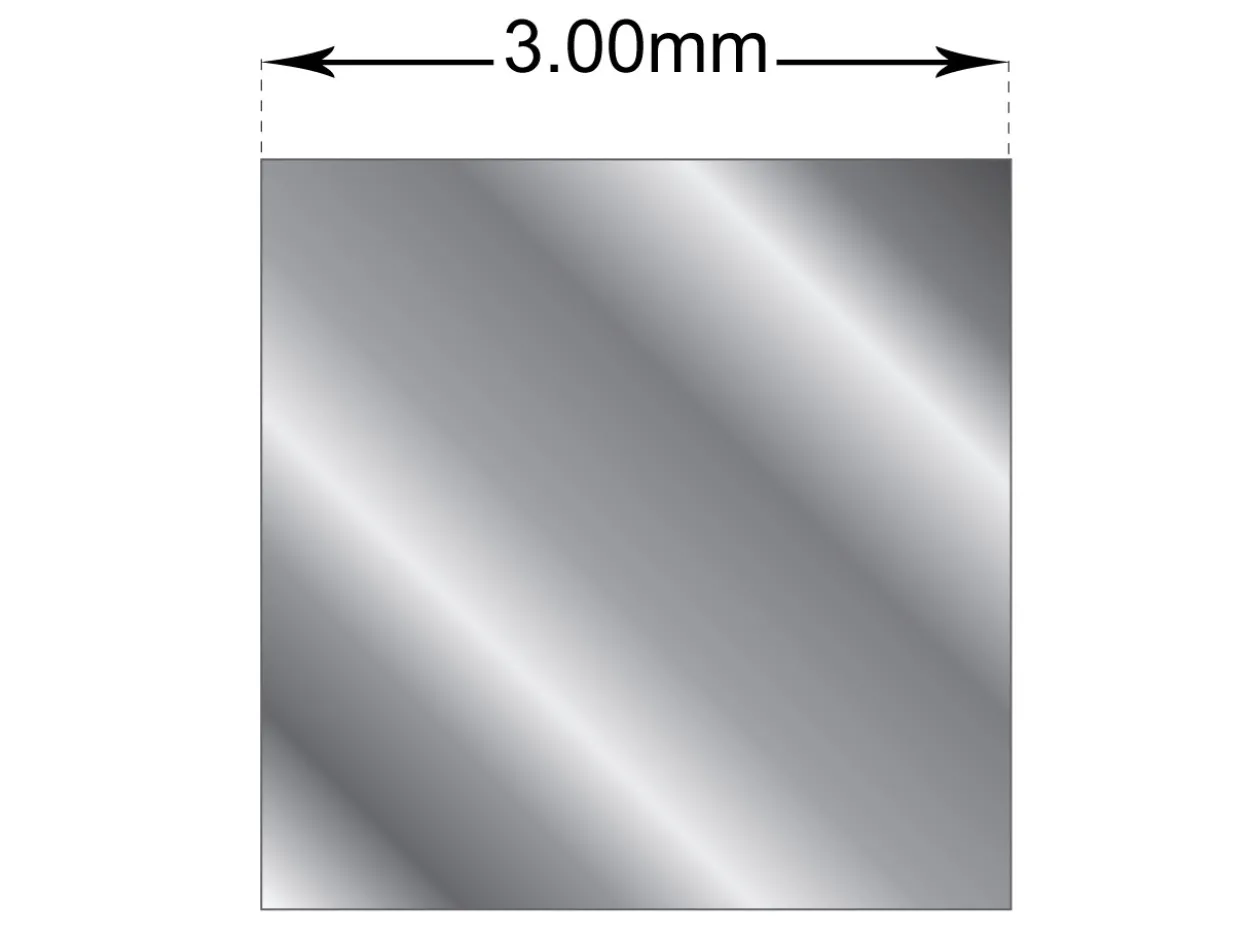 Palladium 950 Square Wire 3.00mm Fully Annealed