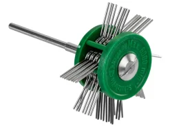Pendant Frosting Wheel, Coarse 0.6mm On A 2.35mm Shank, Green
