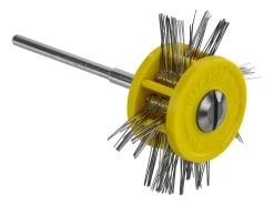 Pendant Frosting Wheel, Extra Fine 0.20mm On A 2.35mm Shank, Yellow