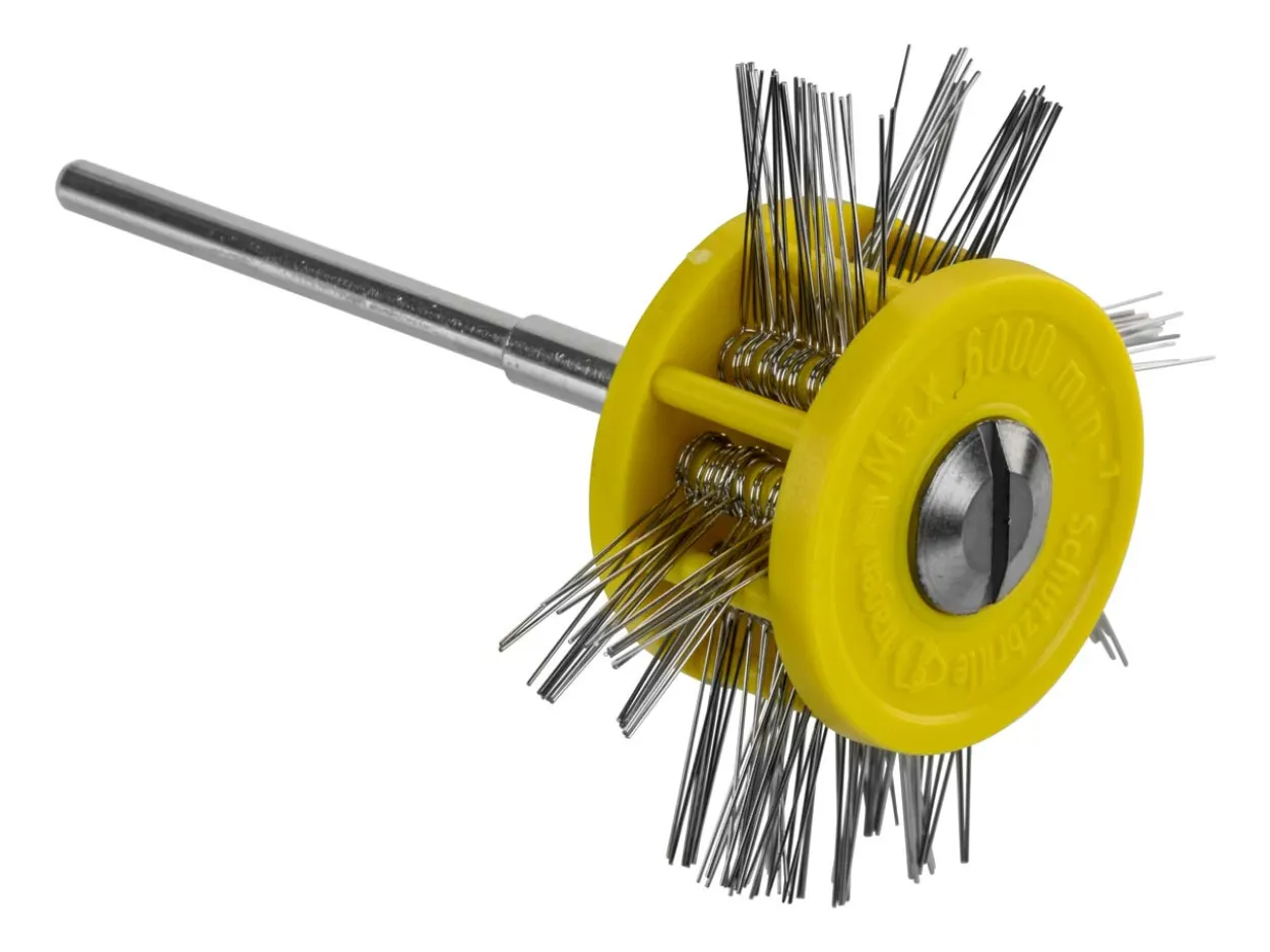 Pendant Frosting Wheel, Extra Fine 0.20mm On A 2.35mm Shank, Yellow