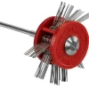 Pendant Frosting Wheel, Fine 0.3mm On A 2.35mm Shank, Red